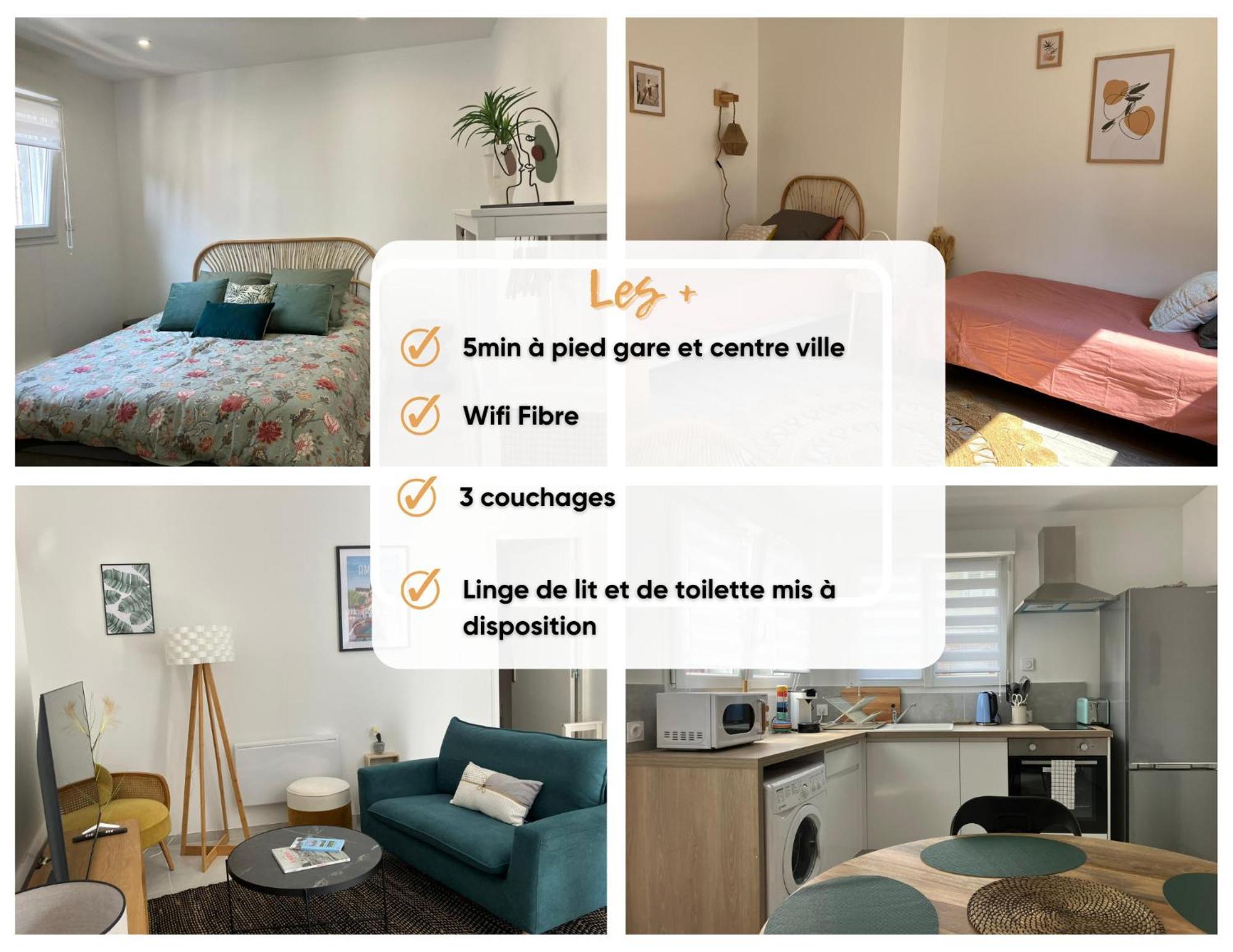 Dewailly, 2 Chambres, 3 Lits, Elegant, 700M Centre Ville Αμιάν Εξωτερικό φωτογραφία
