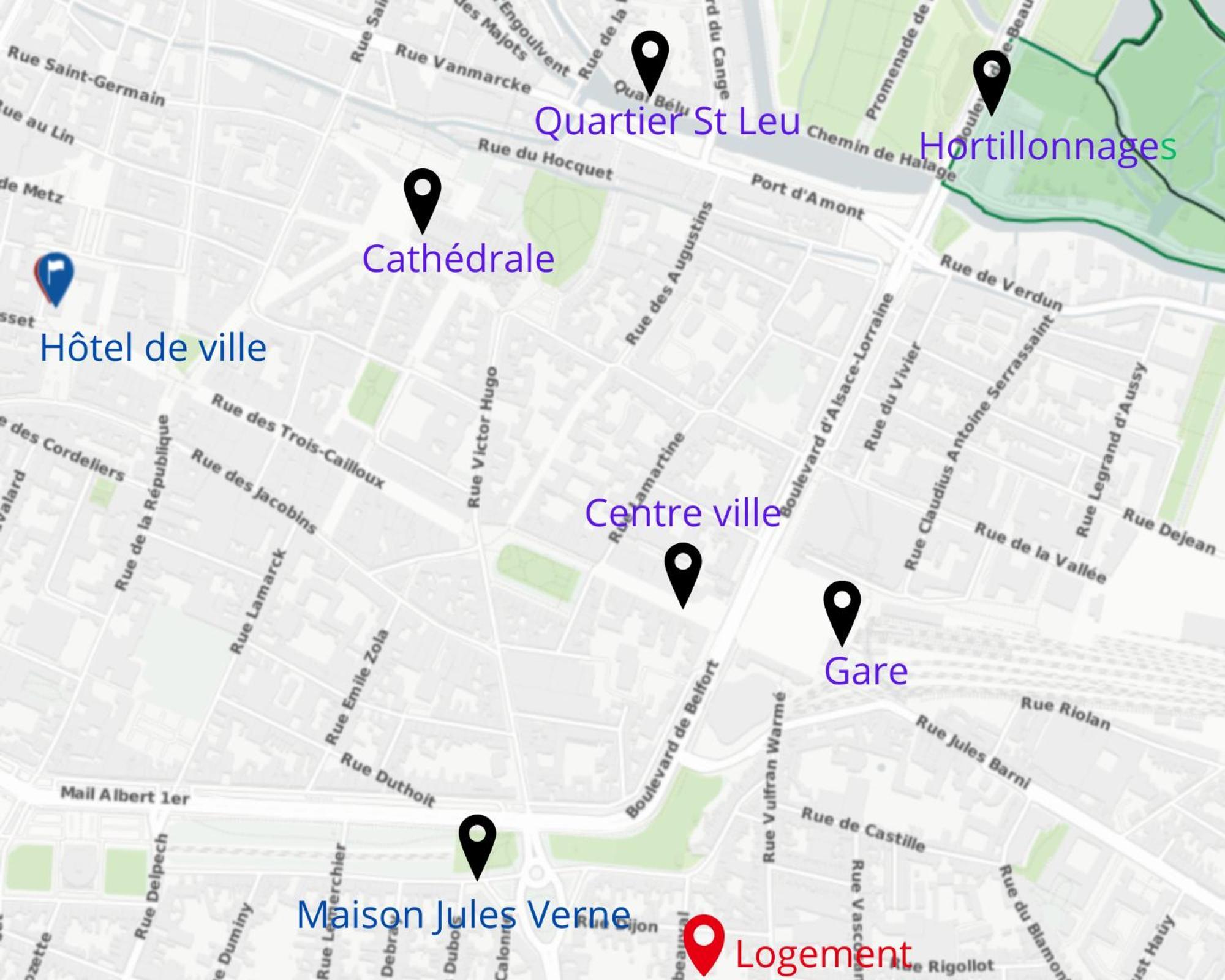 Dewailly, 2 Chambres, 3 Lits, Elegant, 700M Centre Ville Αμιάν Εξωτερικό φωτογραφία